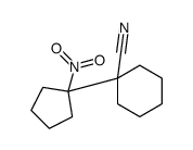 1-(1-nitrocyclopentyl)cyclohexane-1-carbonitrile结构式