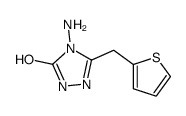 4-amino-3-(thiophen-2-ylmethyl)-1H-1,2,4-triazol-5-one结构式