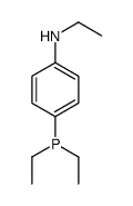 4-diethylphosphanyl-N-ethylaniline Structure