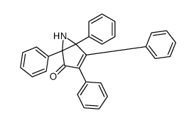 1,3,4,5-tetraphenyl-6-azabicyclo[3.1.0]hex-3-en-2-one结构式