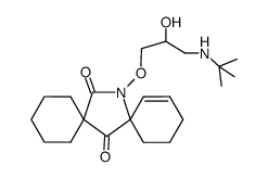 14-(3-tert-Butylamino-2-hydroxy-propoxy)-14-aza-dispiro[5.1.5.2]pentadec-9-ene-7,15-dione Structure