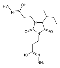 4-(sec-butyl)-2,5-dioxoimidazolidine-1,3-di(propionohydrazide) structure