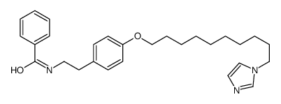 N-[2-[4-(10-imidazol-1-yldecoxy)phenyl]ethyl]benzamide结构式