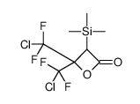 4,4-bis[chloro(difluoro)methyl]-3-trimethylsilyloxetan-2-one结构式