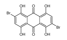 2,6-dibromo-1,4,5,8-tetrahydroxyanthracene-9,10-dione Structure