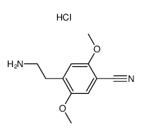 1-(2,5-dimethoxy-4-cyanophenyl)-2-aminoethane hydrochloride结构式