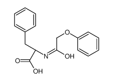 (2R)-2-[(2-phenoxyacetyl)amino]-3-phenylpropanoic acid结构式