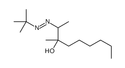 2-(tert-butyldiazenyl)-3-methylnonan-3-ol结构式