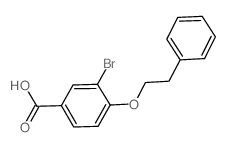 3-bromo-4-(2-phenylethoxy)benzoic acid Structure