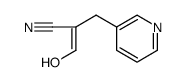 3-Pyridinepropanenitrile, α-(hydroxymethylene) Structure