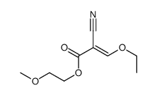 2-methoxyethyl 2-cyano-3-ethoxyprop-2-enoate Structure
