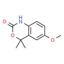 2H-3,1-Benzoxazin-2-one,1,4-dihydro-6-methoxy-4,4-dimethyl-(9CI) structure