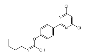 [4-(4,6-dichloropyrimidin-2-yl)phenyl] N-butylcarbamate结构式