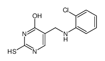 5-[(2-chloroanilino)methyl]-2-sulfanylidene-1H-pyrimidin-4-one结构式