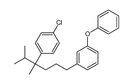 1-chloro-4-[2,3-dimethyl-6-(3-phenoxyphenyl)hexan-3-yl]benzene Structure