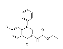 (7-Chloro-4-oxo-1-p-tolyl-1,4-dihydro-2H-quinazolin-3-yl)-carbamic acid ethyl ester结构式