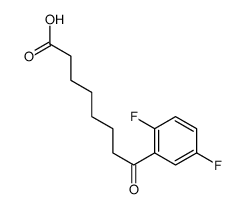 8-(2,5-Difluorophenyl)-8-oxooctanoic acid Structure