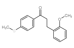 3-(2-METHOXYPHENYL)-4'-THIOMETHYLPROPIOPHENONE structure