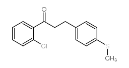 2'-CHLORO-3-(4-THIOMETHYLPHENYL)PROPIOPHENONE Structure