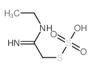 S-(2-(Ethylamino)-2-iminoethyl) hydrogen thiosulfate structure