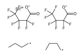 [dibutyl(2,2,3,3,4,4,4-heptafluorobutanoyloxy)stannyl] 2,2,3,3,4,4,4-heptafluorobutanoate结构式