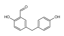 2-hydroxy-5-[(4-hydroxyphenyl)methyl]benzaldehyde Structure