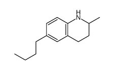 6-butyl-2-methyl-1,2,3,4-tetrahydroquinoline结构式