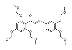 3,4,2',4',6'-pentamethoxymethoxychalcone结构式