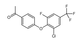 1-[4-[2-chloro-6-fluoro-4-(trifluoromethyl)phenoxy]phenyl]ethanone Structure