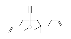 5-ethynyl-5-methoxy-7,7-dimethylundeca-1,10-diene结构式