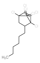 Bicyclo[2.2.1]hept-2-ene,1,2,3,4,7,7-hexachloro-5-hexyl- structure