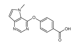 4-(5-methylpyrrolo[3,2-d]pyrimidin-4-yl)oxybenzoic acid结构式