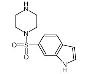 6-piperazin-1-ylsulfonyl-1H-indole Structure