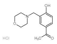 1-[4-hydroxy-3-(morpholin-4-ylmethyl)phenyl]ethanone,hydrochloride Structure