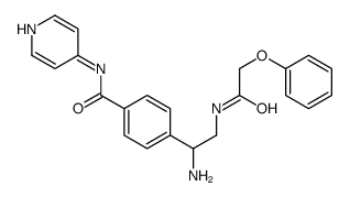 4-[1-amino-2-[(2-phenoxyacetyl)amino]ethyl]-N-pyridin-4-ylbenzamide结构式