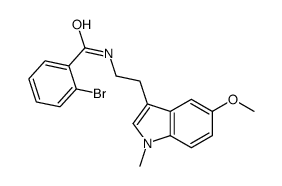 2-bromo-N-[2-(5-methoxy-1-methylindol-3-yl)ethyl]benzamide Structure