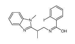 2-iodo-N-[2-(1-methylbenzimidazol-2-yl)propyl]benzamide Structure