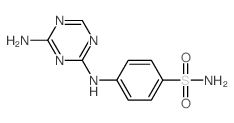 Benzenesulfonamide, 4-[(4-amino-1,3,5-triazin-2-yl)amino]- structure