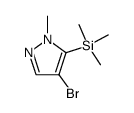 4-bromo-1-methyl-5-(trimethylsilyl)pyrazole结构式