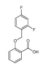 2-[(2,4-difluorobenzyl)oxy]benzoic acid Structure