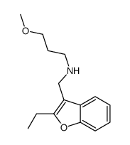N-[(2-ethyl-1-benzofuran-3-yl)methyl]-3-methoxypropan-1-amine结构式