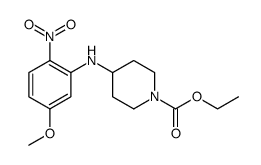 1-Piperidinecarboxylic acid, 4-[(5-methoxy-2-nitrophenyl)amino]-, ethyl ester Structure