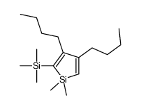 (3,4-dibutyl-1,1-dimethylsilol-2-yl)-trimethylsilane结构式