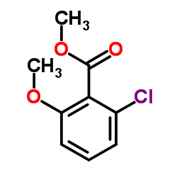 Methyl 2-chloro-6-methoxybenzoate结构式