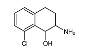 1-Naphthalenol, 2-amino-8-chloro-1,2,3,4-tetrahydro Structure