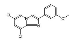 Imidazo[1,2-a]pyridine, 6,8-dichloro-2-(3-methoxyphenyl) structure