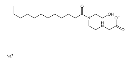 sodium N-[2-[(2-hydroxyethyl)(1-oxododecyl)amino]ethyl]glycinate结构式