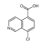 8-Chloroisoquinoline-5-carboxylic acid Structure