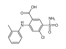 4-chloro-2-(2-methylanilino)-5-sulfamoylbenzoic acid Structure