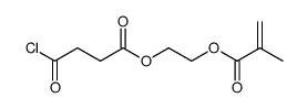 methacrylic acid 2-(3-chlorocarbonylpropionyloxy)ethyl ester Structure